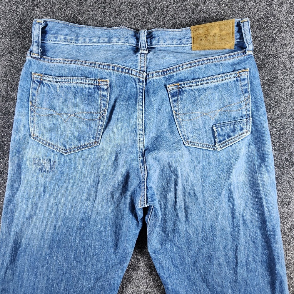 Polo Ralph Lauren The Sullivan Slim Distressed Denim Jeans Youth Boys Size 20 - Picture 4 of 12